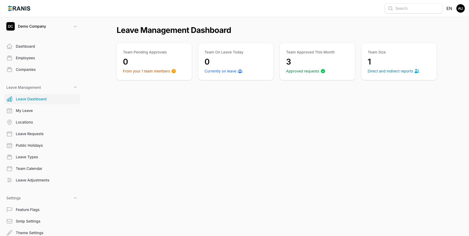 Leave Management Dashboard